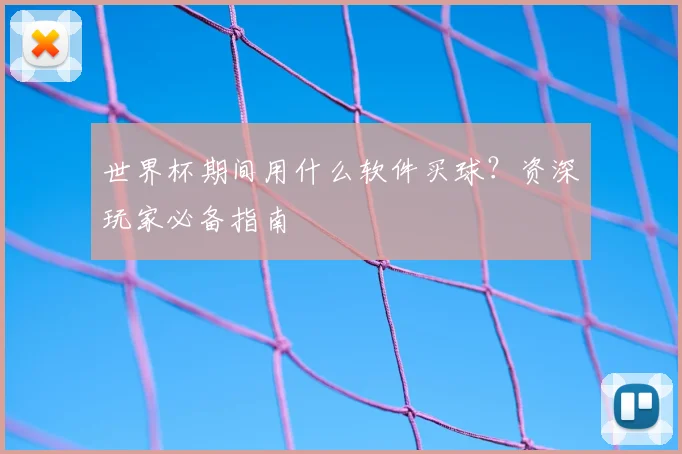 世界杯期间用什么软件买球？资深玩家必备指南